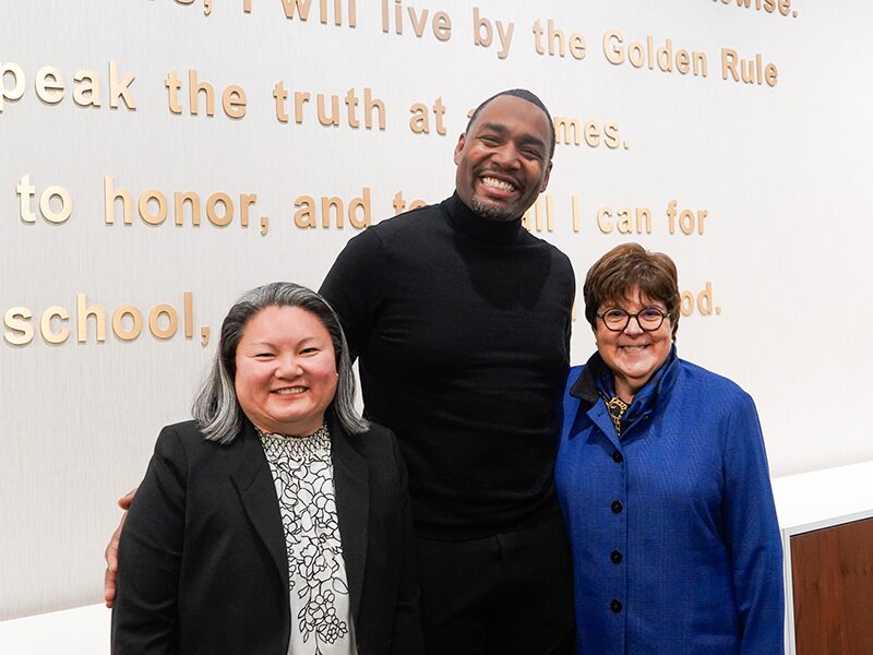 Doug Oliver, Diane Koken, and Maria Kraus at SGA Leadership Conference