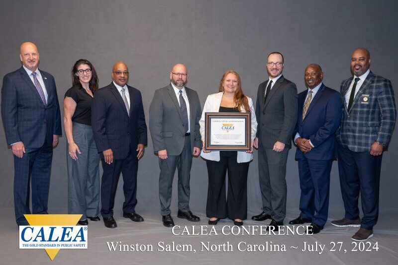 The Milton Hershey School Campus Safety Team celebrates earning CALEA reaccreditation.