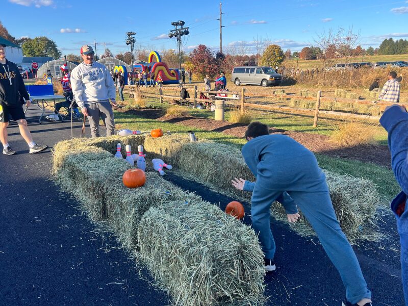 pumpkin bowling at fall frolic