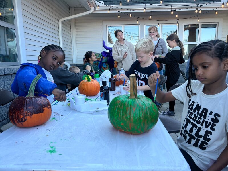 pumpkin painting at fall frolic